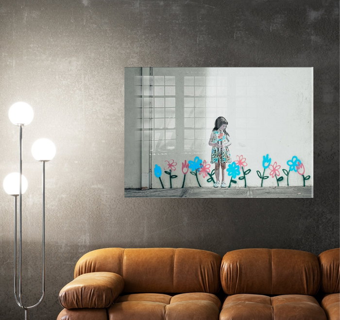 Wallity Cuadro Decorativo Banksy 1915 50 x 70 cm Multicolor